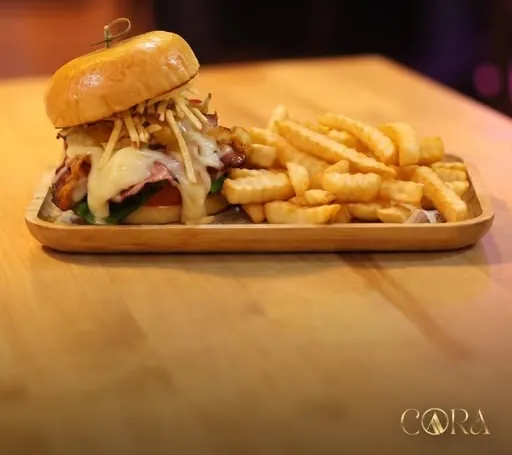 Cora House Burger con papas